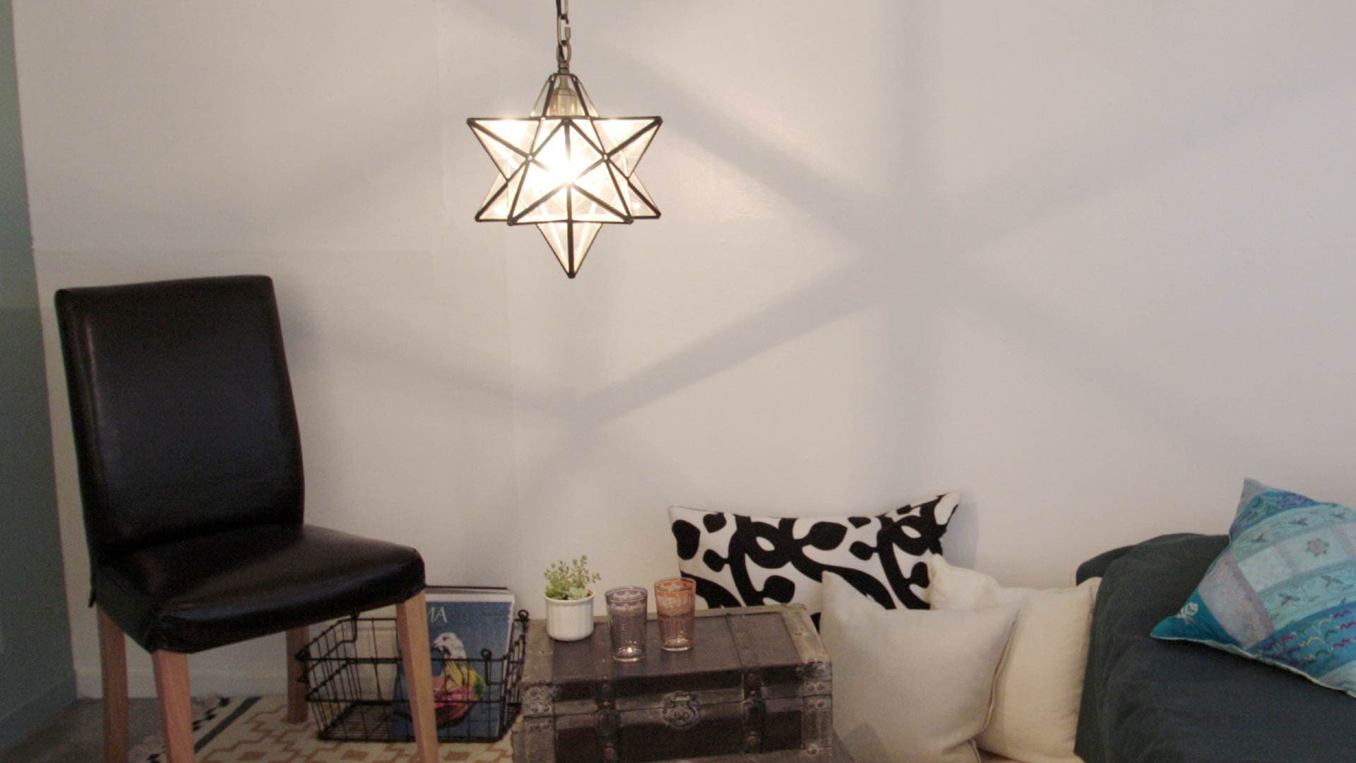 公式】星型ペンダントライト Etoile｜アンティーク調ガラス照明｜ディ