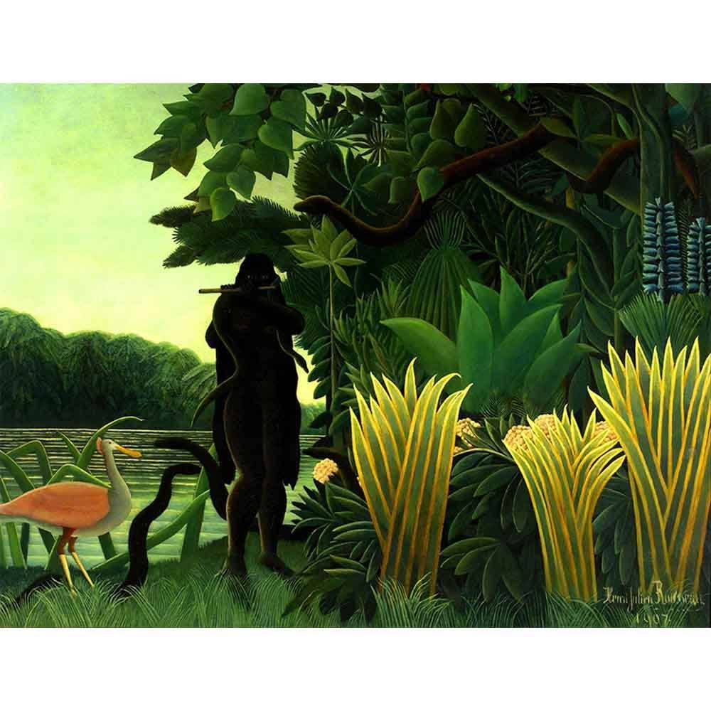 蛇使いの女 【10号】 アンリ・ルソー 【 額縁が選べる 額入り 複製画