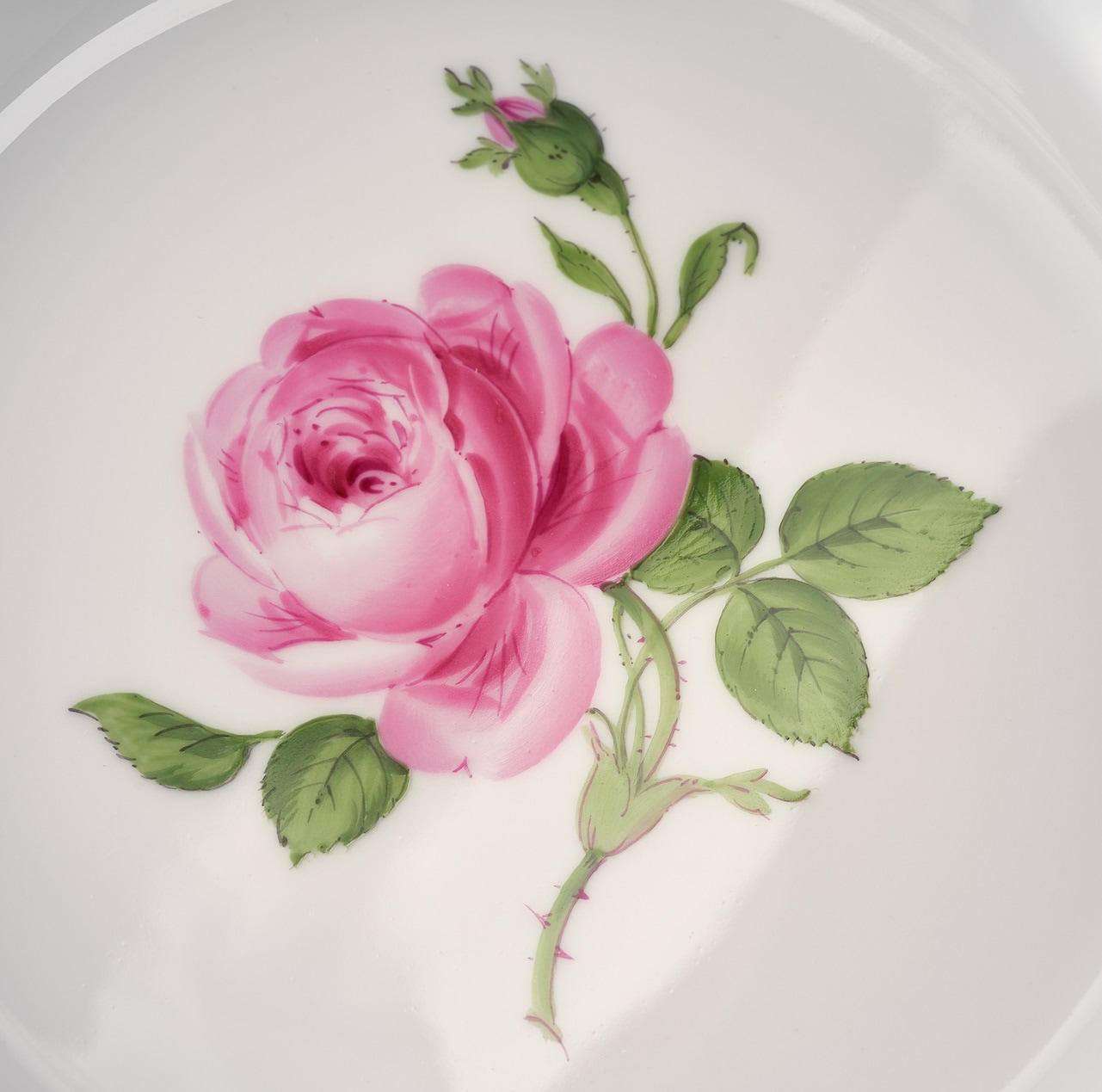 MEISSEN バラの花柄 長方形プレート