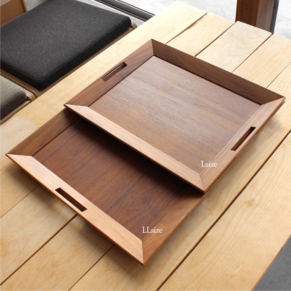 フロアトレイ LL （シナ&アガチス）」木の大容量食器トレー・お盆/北欧