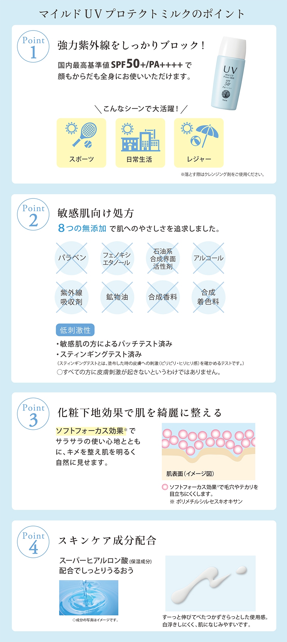 マイルドUVプロテクトミルク | 商品カテゴリー,UVケア | 【公式