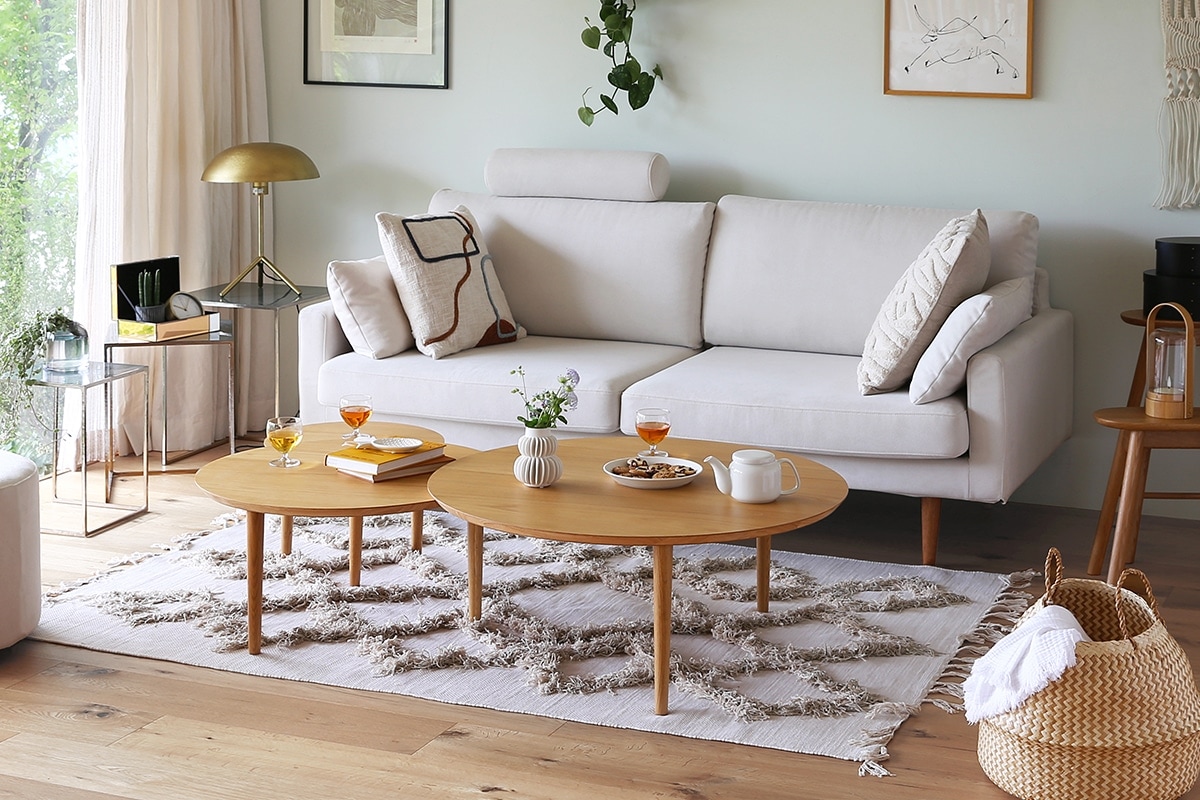 BALLOON LIVING TABLE 90-3枚 伸長式