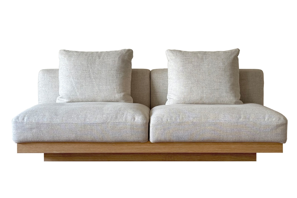 LANA SOFA 3人掛け アイボリー オーク/ウォルナット