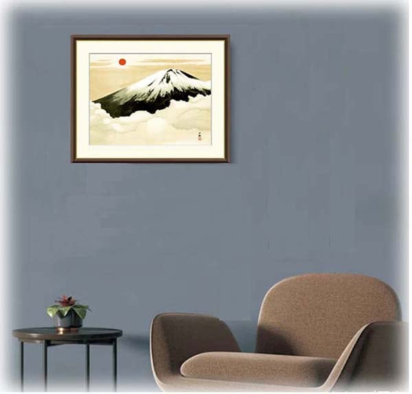 絵画 横山大観 （よこやまたいかん）・ 霊峰不二 （ れいほうふじ