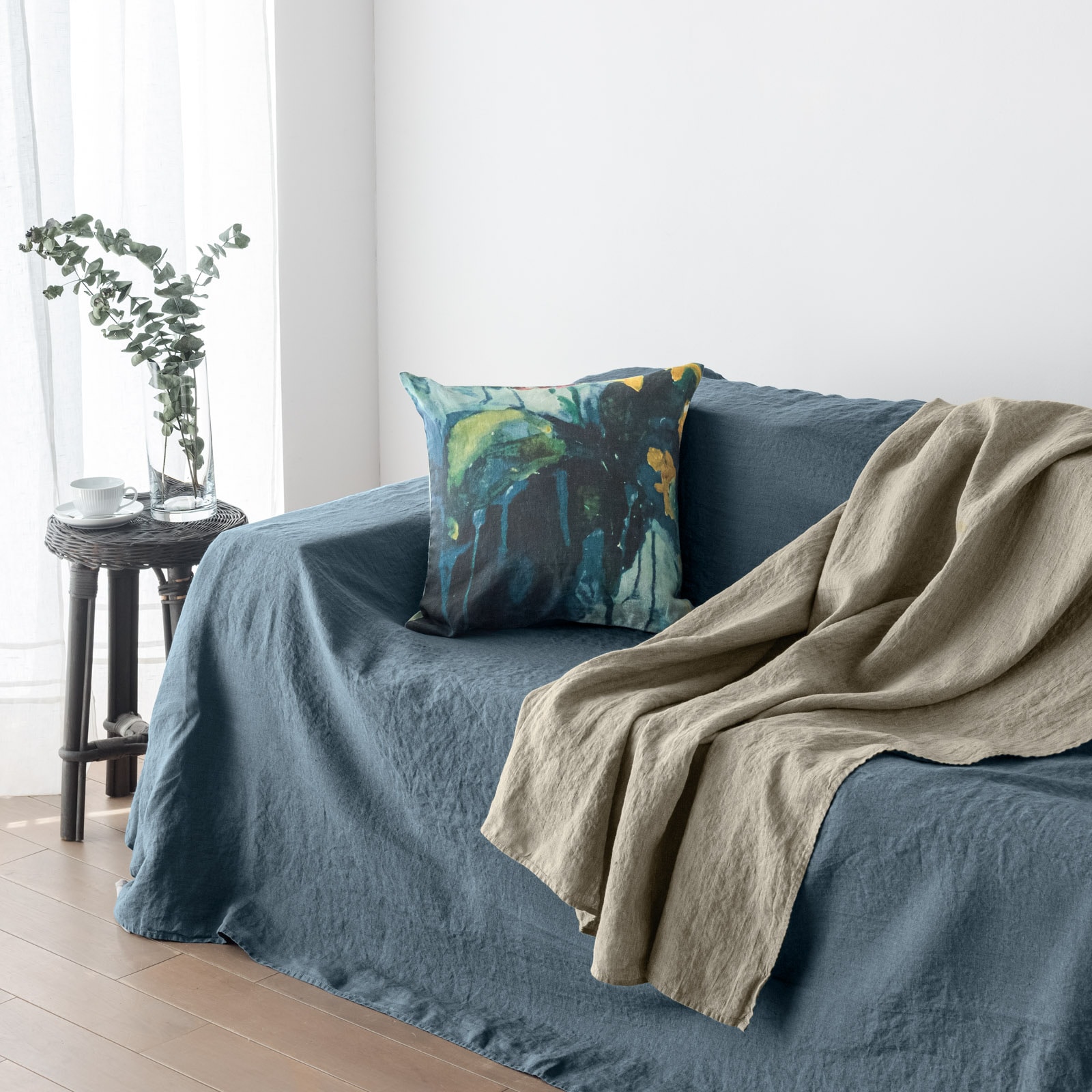 テーブルクロスL _ アビスブルー