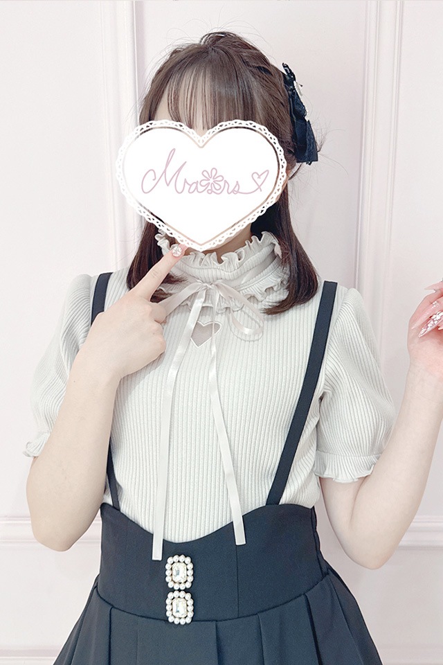 MA*RS】ワントーンハートくり抜きテレコトップス - ピンク size-F