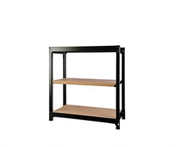 スチールラック 4段 幅1240×奥行450×高さ1400mm 耐荷重200kg/段 木目