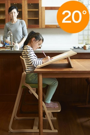 学習机に傾斜、デスクサポート板 スラントアップ アップライトチェア