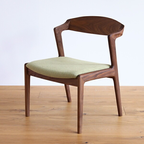 ユナ ダイニングチェア/椅子(セミアームチェア・ハーフアーム