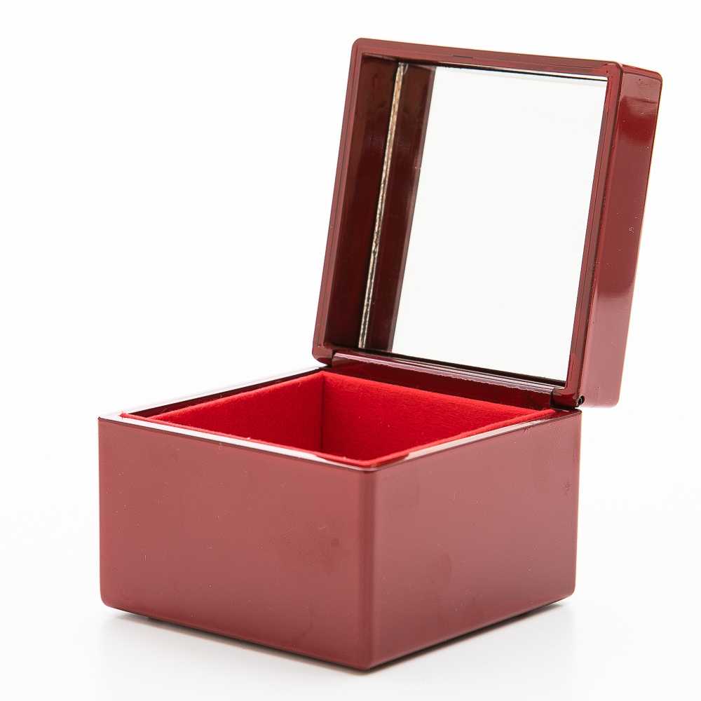 会津塗り 姫ジュエリーボックス 朱 さくら | 和雑貨 | 曲げわっぱと