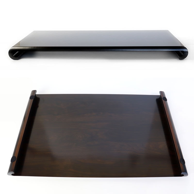 紀州塗り 花台 クリ台 黒檀調 16号 48cm 生け花 盆栽 おもてなし 日本