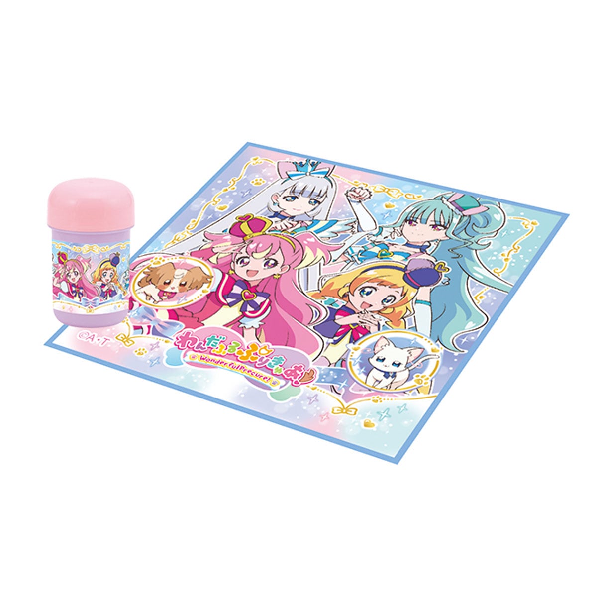 わんだふるぷりきゅあ！ おしぼりセット ケース付き おてふき お手拭き