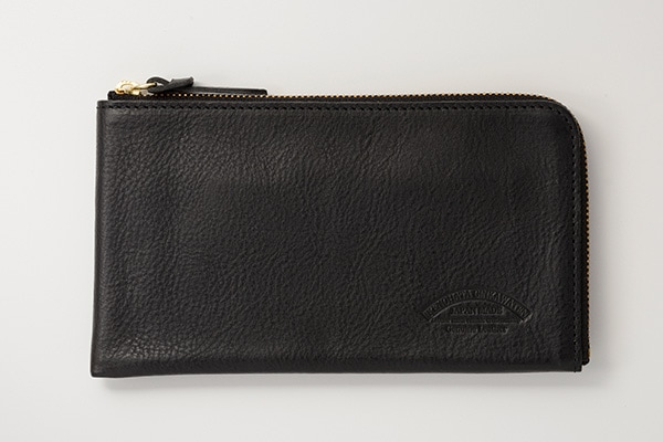 池之端銀革店 イタリアン シュリンクレザー L字ファスナー 長財布 ot