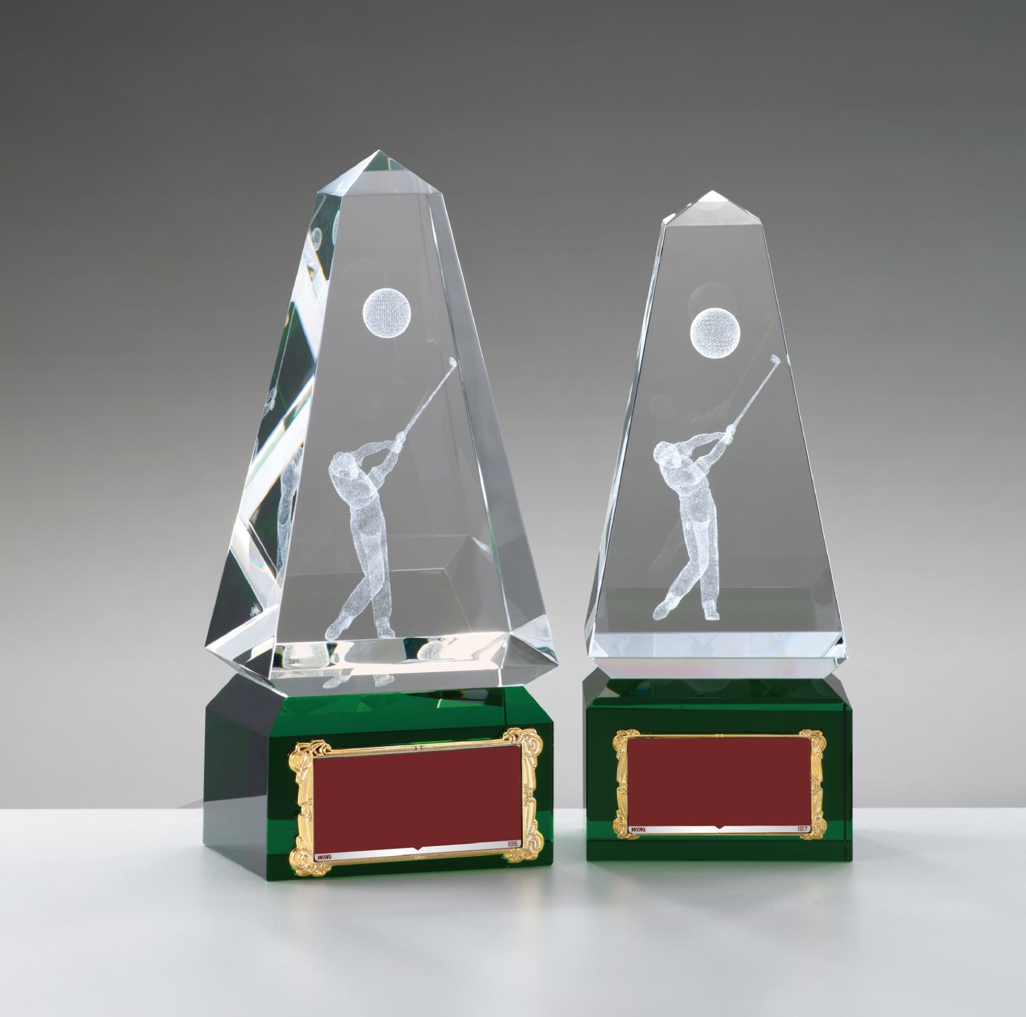 光学ガラスクリスタルトロフィー ゴルフ記念品 VC-3563 | スポーツで