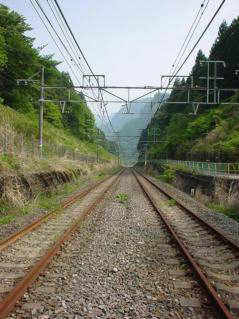 旧・信越線碓氷峠アプト式ラックレール・第三軌条