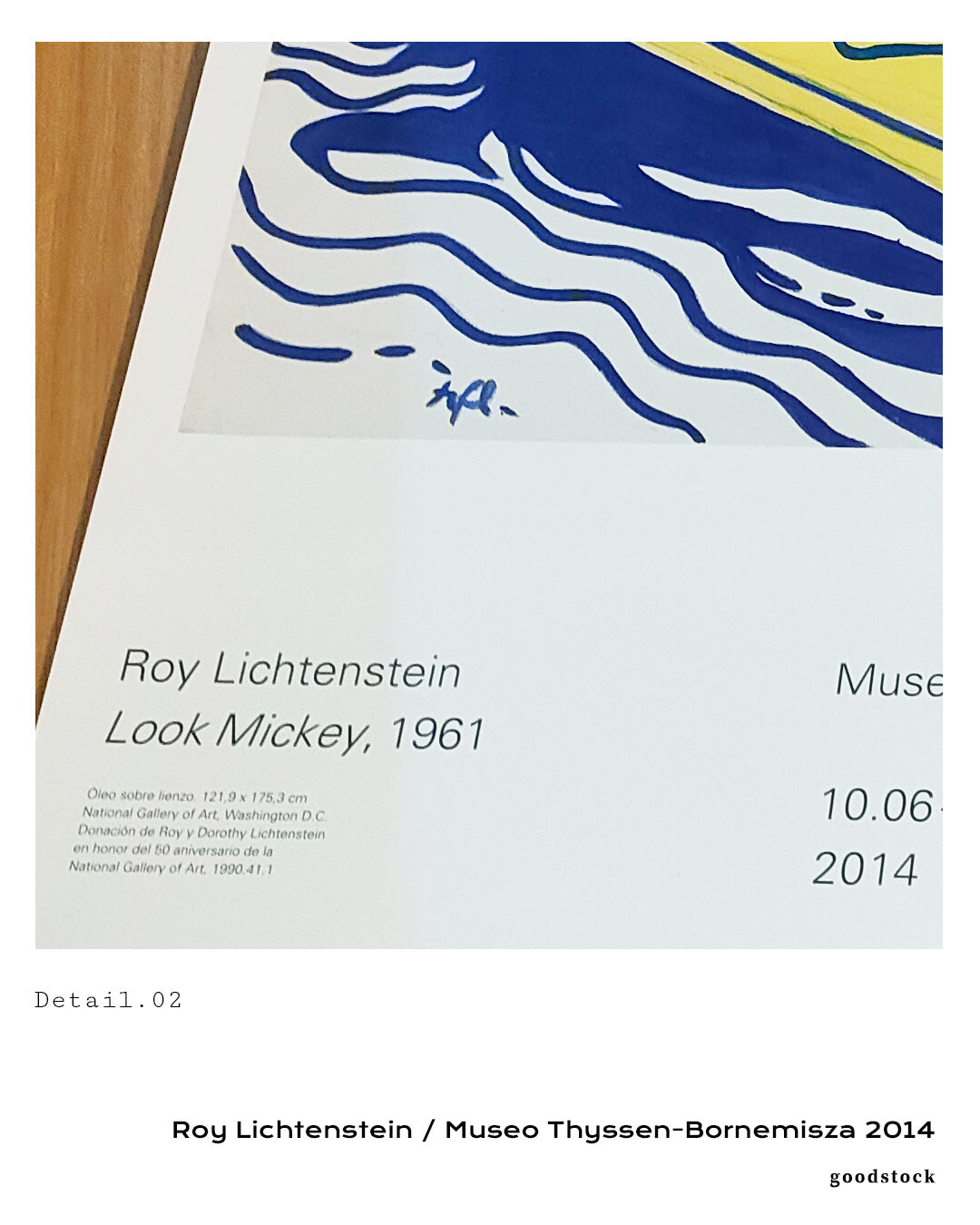 Look Mickey.1961ポスター【Roy Lichtenstein│ロイ・リキテンスタイン