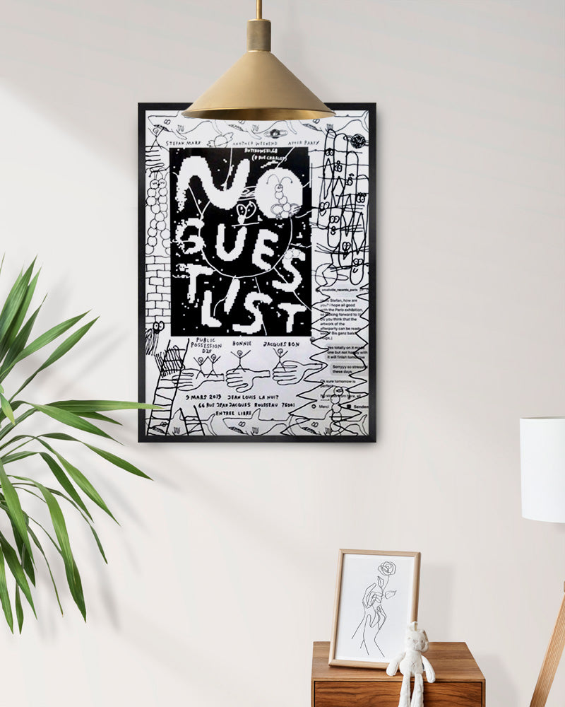 NO GUEST LIST ポスター【Stefan Marx│ステファン・マルクス】（59cm