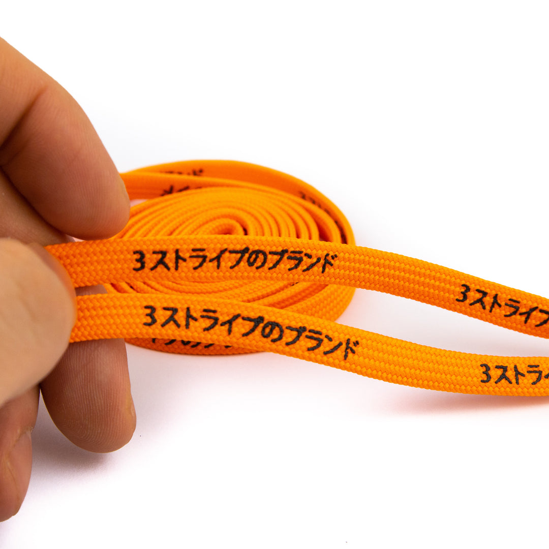 Orange Katakana Shoelaces – GLACÉ Inc.
