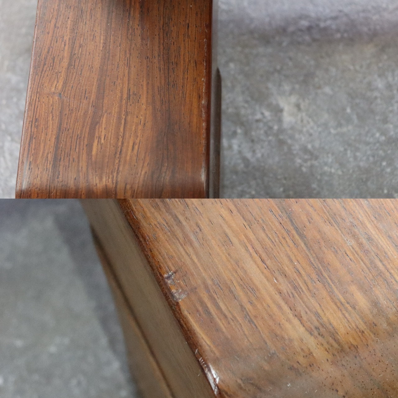 GMHK875○唐木家具 花梨 中国美術 姿見 全身鏡 ウォールミラー 和