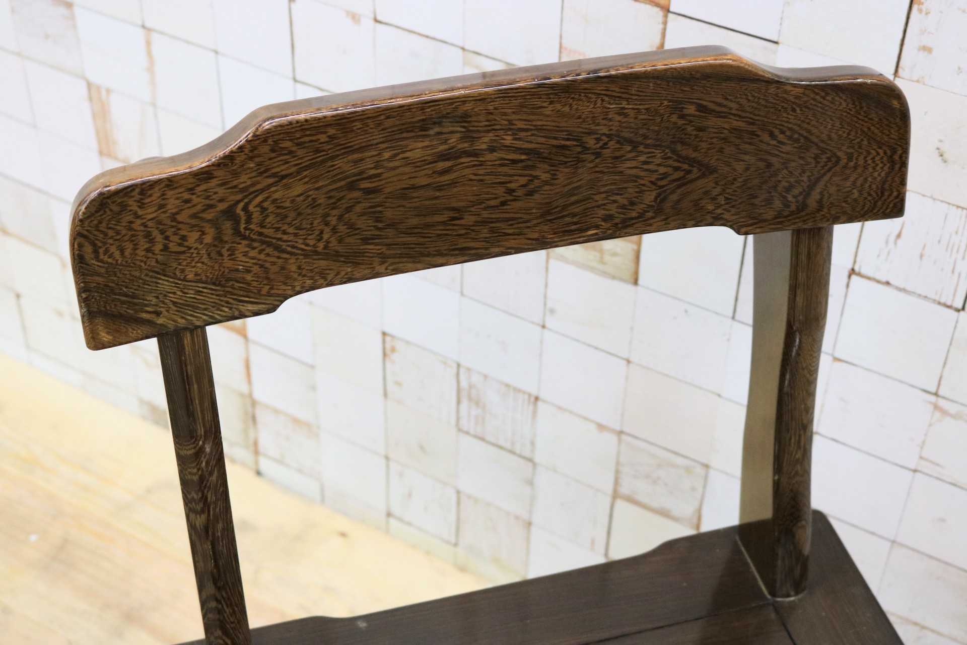 GMHK774A〇唐木 鉄刀木 無垢材 ダイニングチェア 囲炉裏チェア 食卓