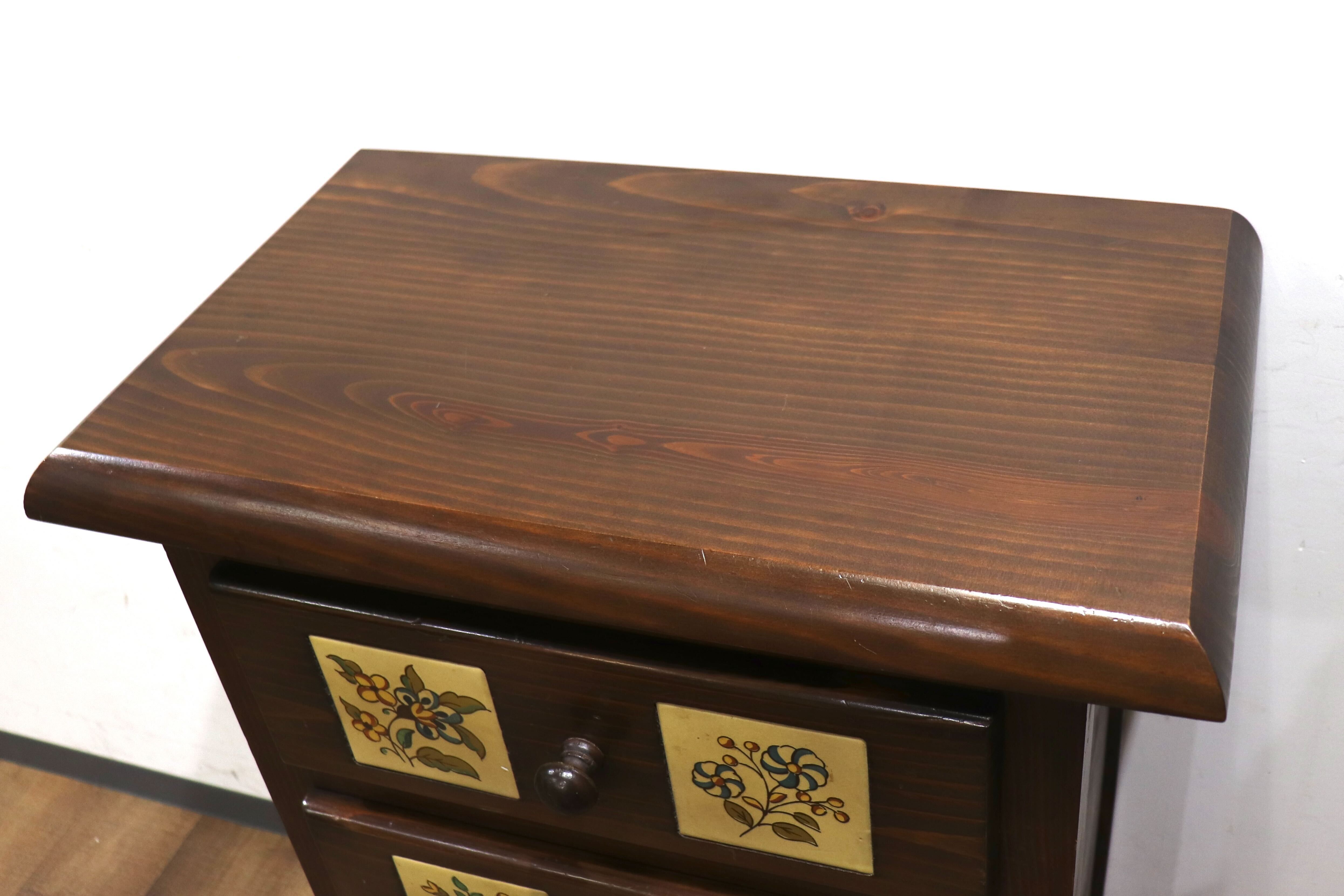 GMHK548○バレンシア家具 スペイン製 タイルチェスト 4段チェスト