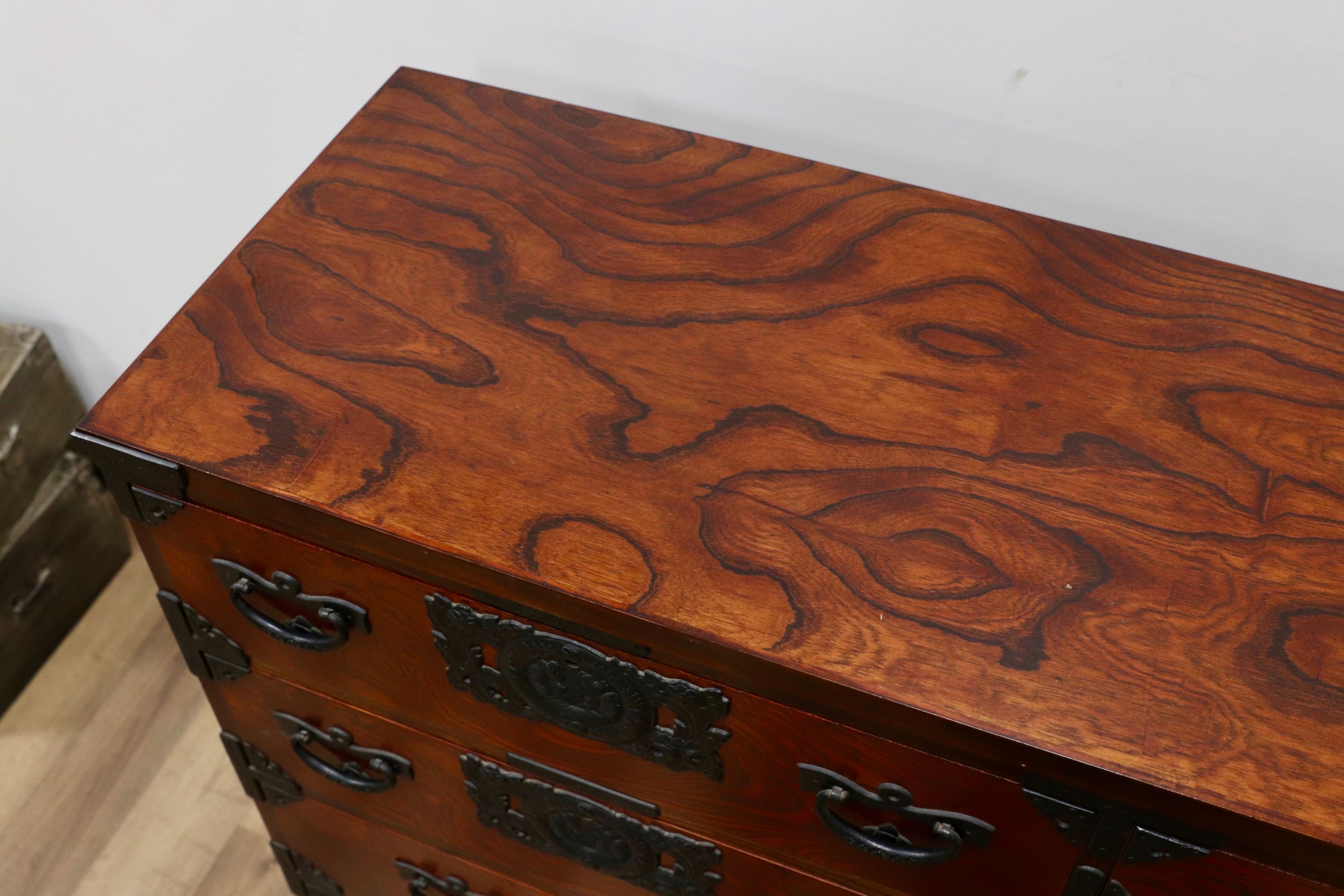 GMGS224○岩谷堂箪笥 整理箪笥 チェスト タンス 欅材 和家具 民藝 民芸