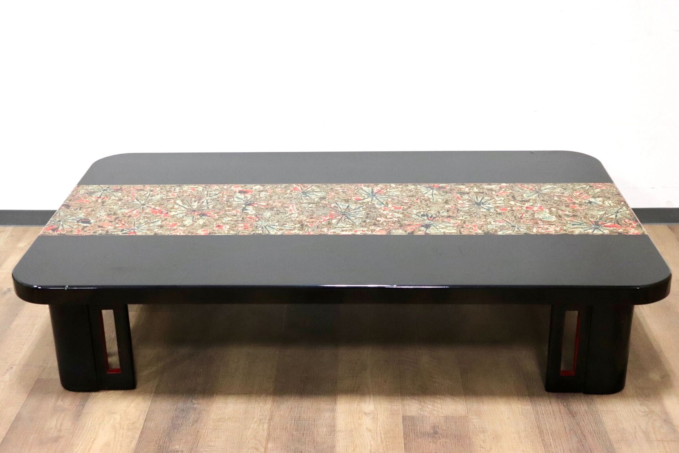 GMGS198○座卓 センターテーブル ローテーブル ちゃぶ台 漆塗り 和