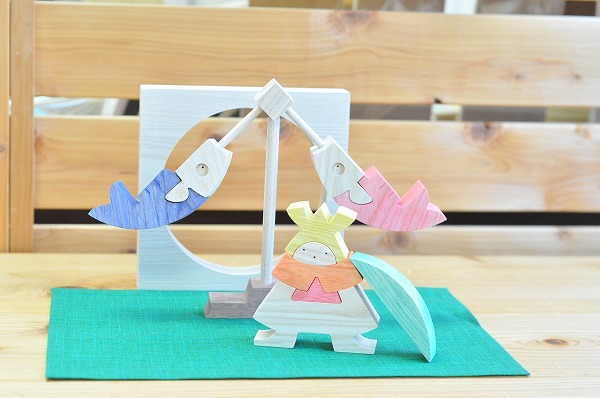 五月人形 遊プラン・小黒三郎 円武者 木のおもちゃHANA