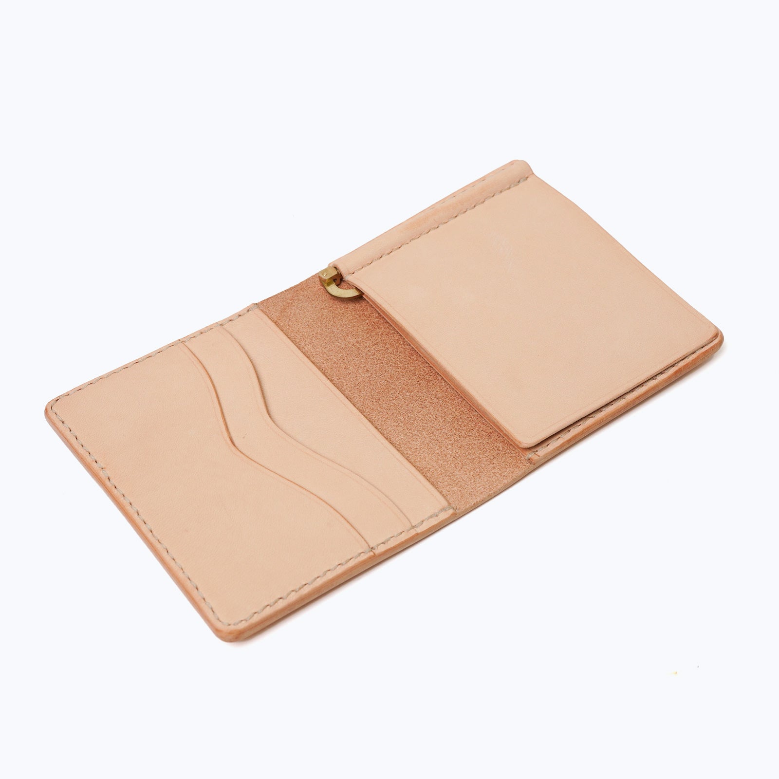 マネークリップウォレット｜ヌメ革素地 – h&craft.