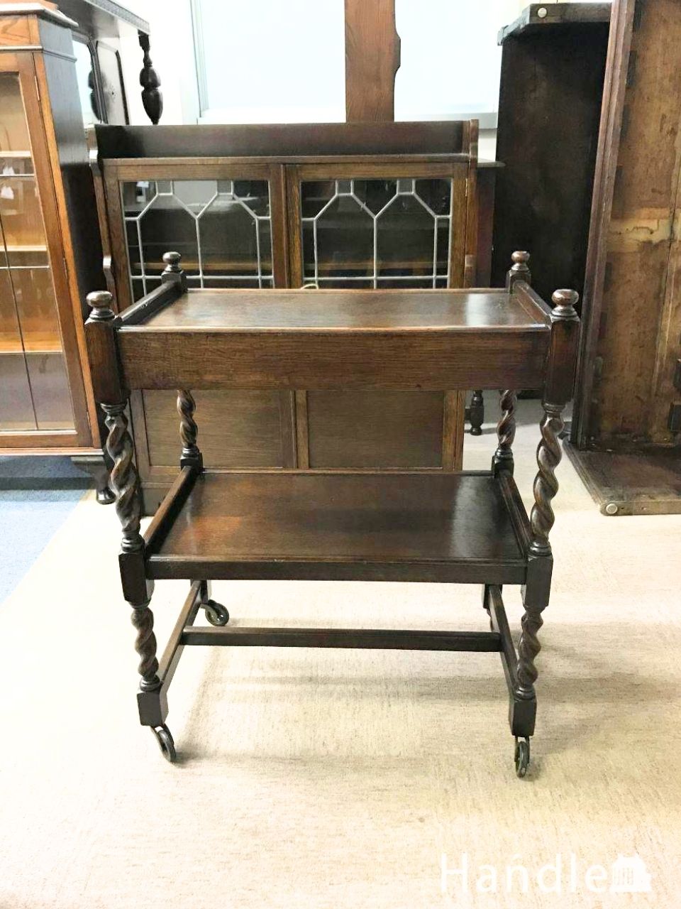 北欧デザインのヴィンテージ家具、キャスター付きワゴン（ERCOL）(x