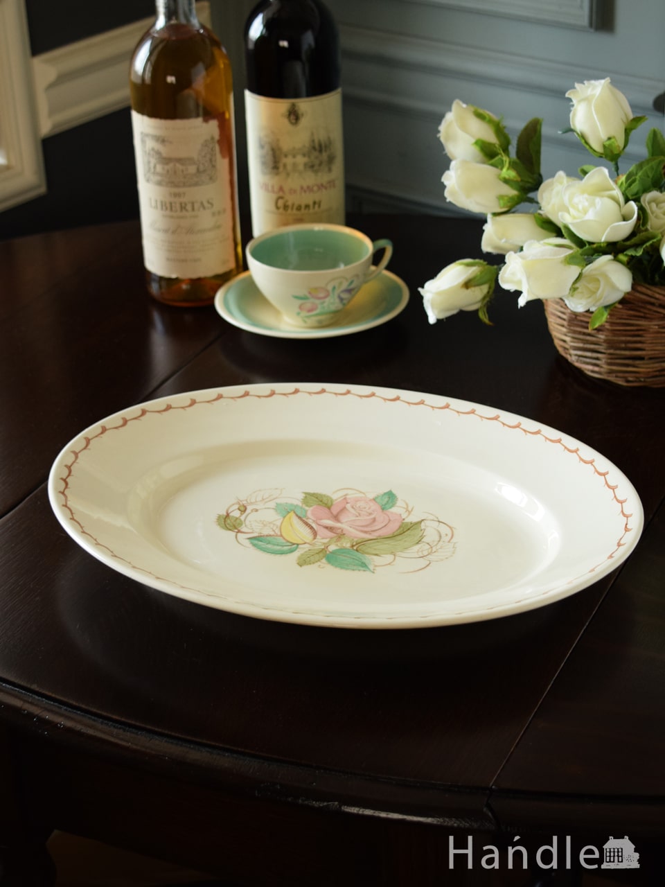 スージークーパーのパトリシアローズ、アンティーク食器のオーバル