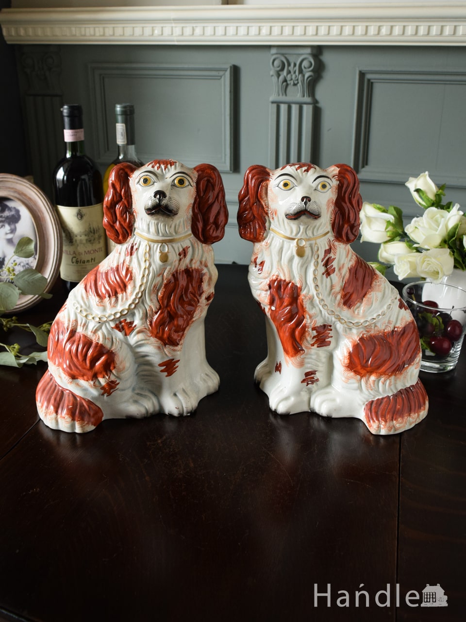 英国ビクトリアンを代表するアンティークの置物、スタッフォードシャー