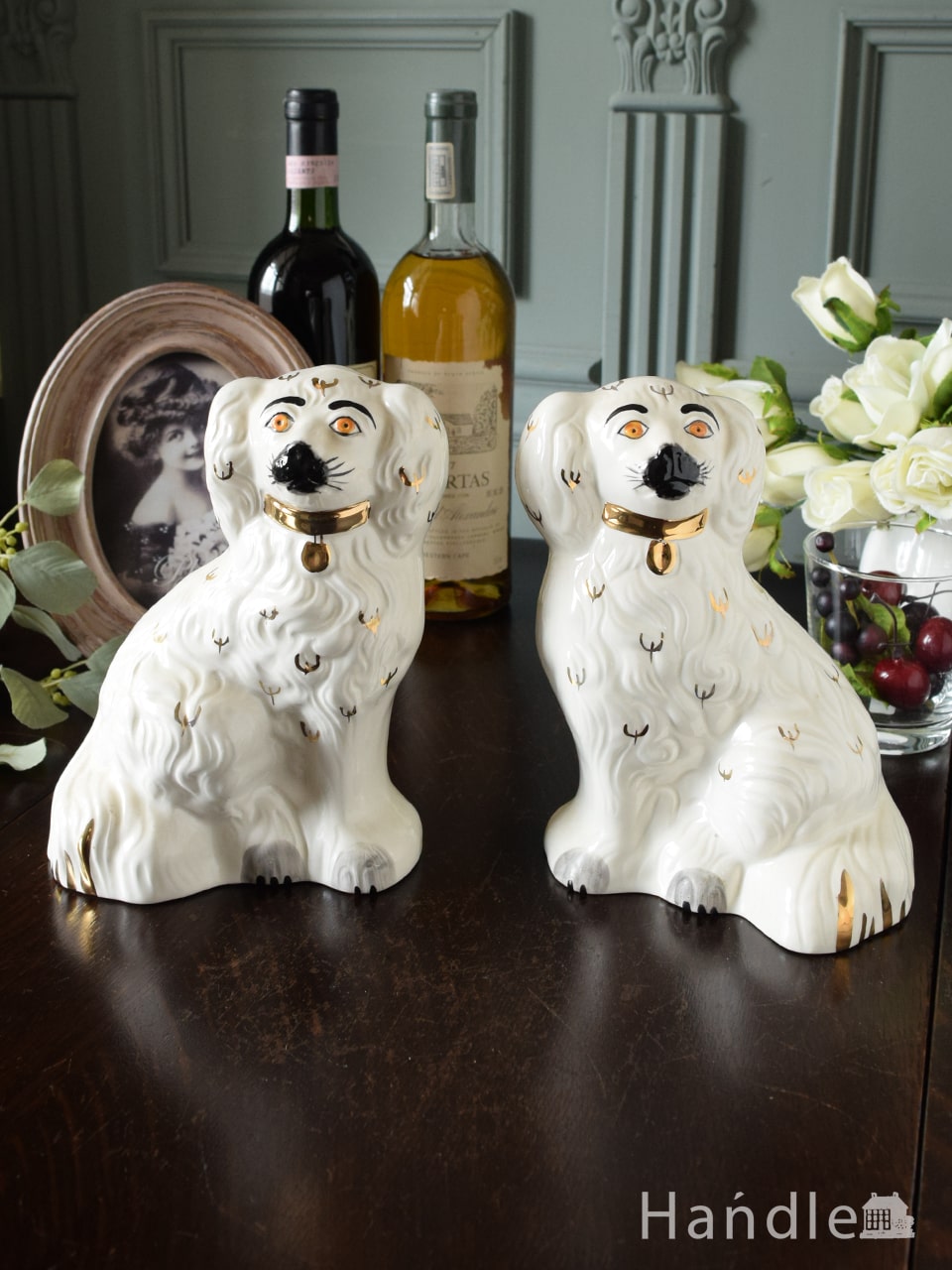 英国BESWICK窯のアンティークのオブジェ、ビクトリアン朝の