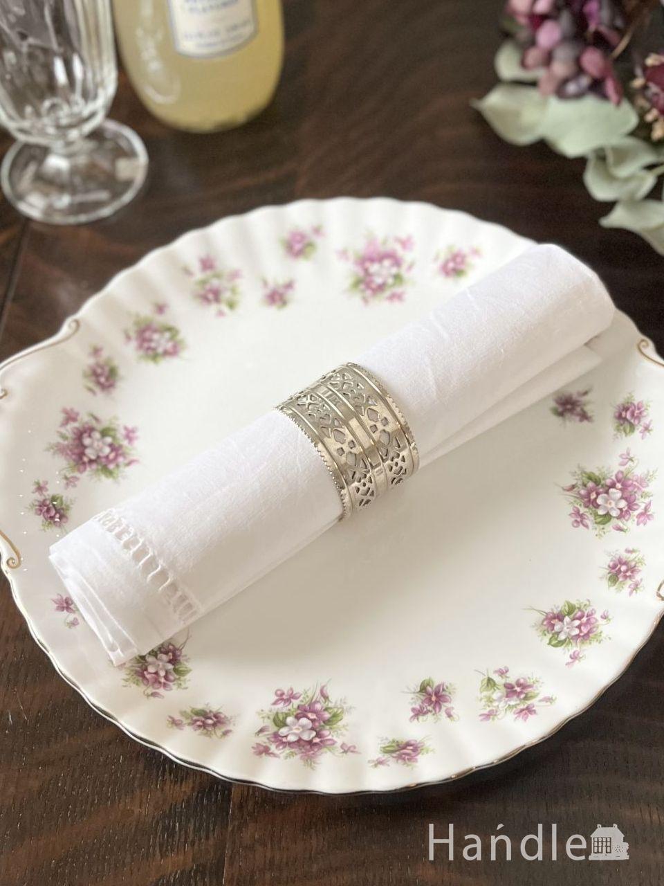 英国アンティークガラスのダイニング雑貨、キラキラ輝くガラスの