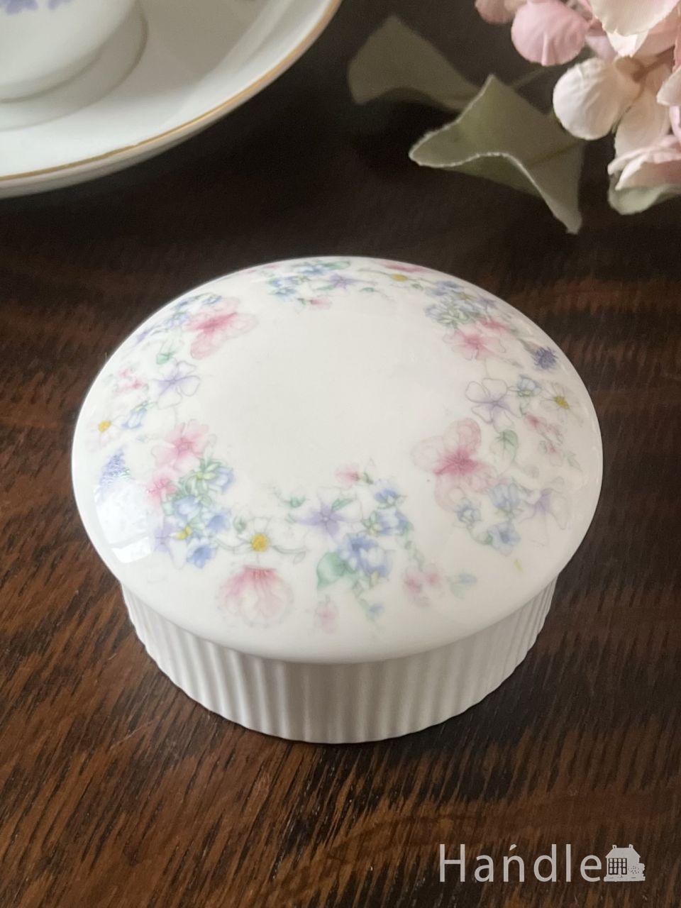 アンティークガラスのキャニスター、フタ付きのプレスドグラス(pg-7966