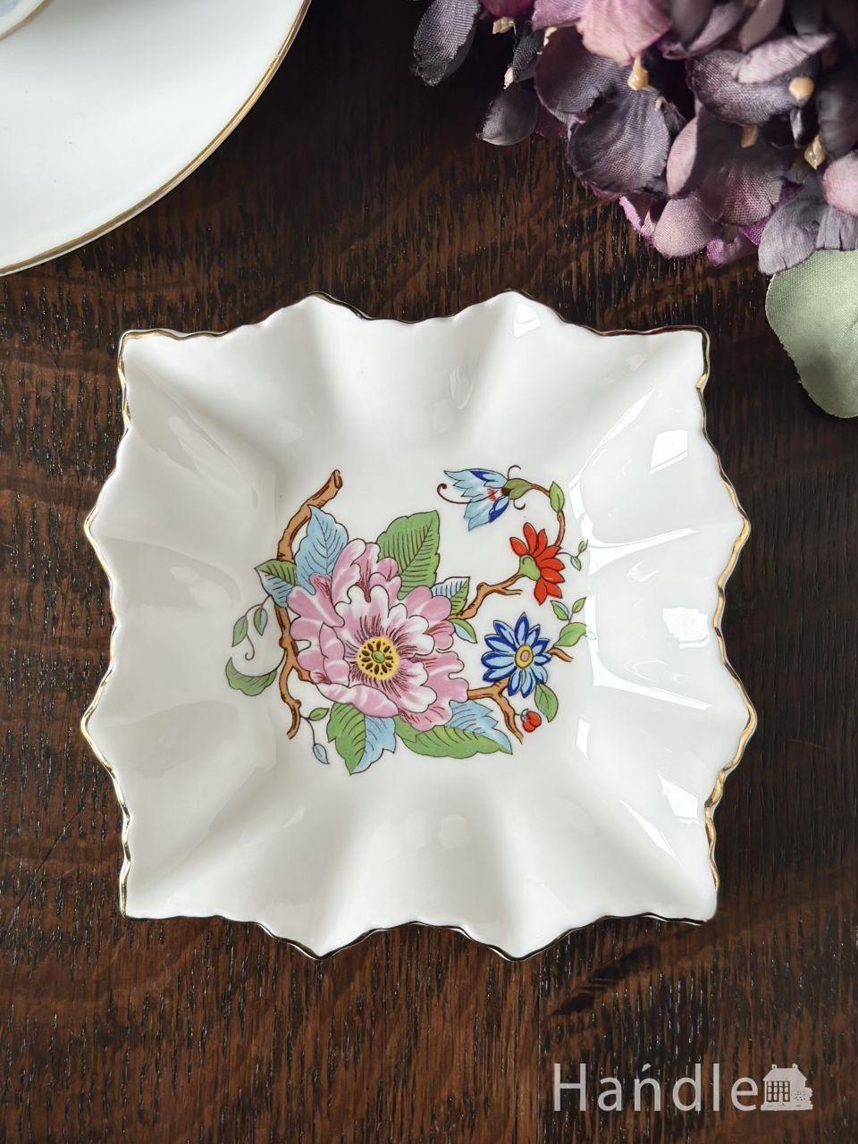 イギリスから届いたビンテージプレート、風景画が描かれた英国の絵皿(k