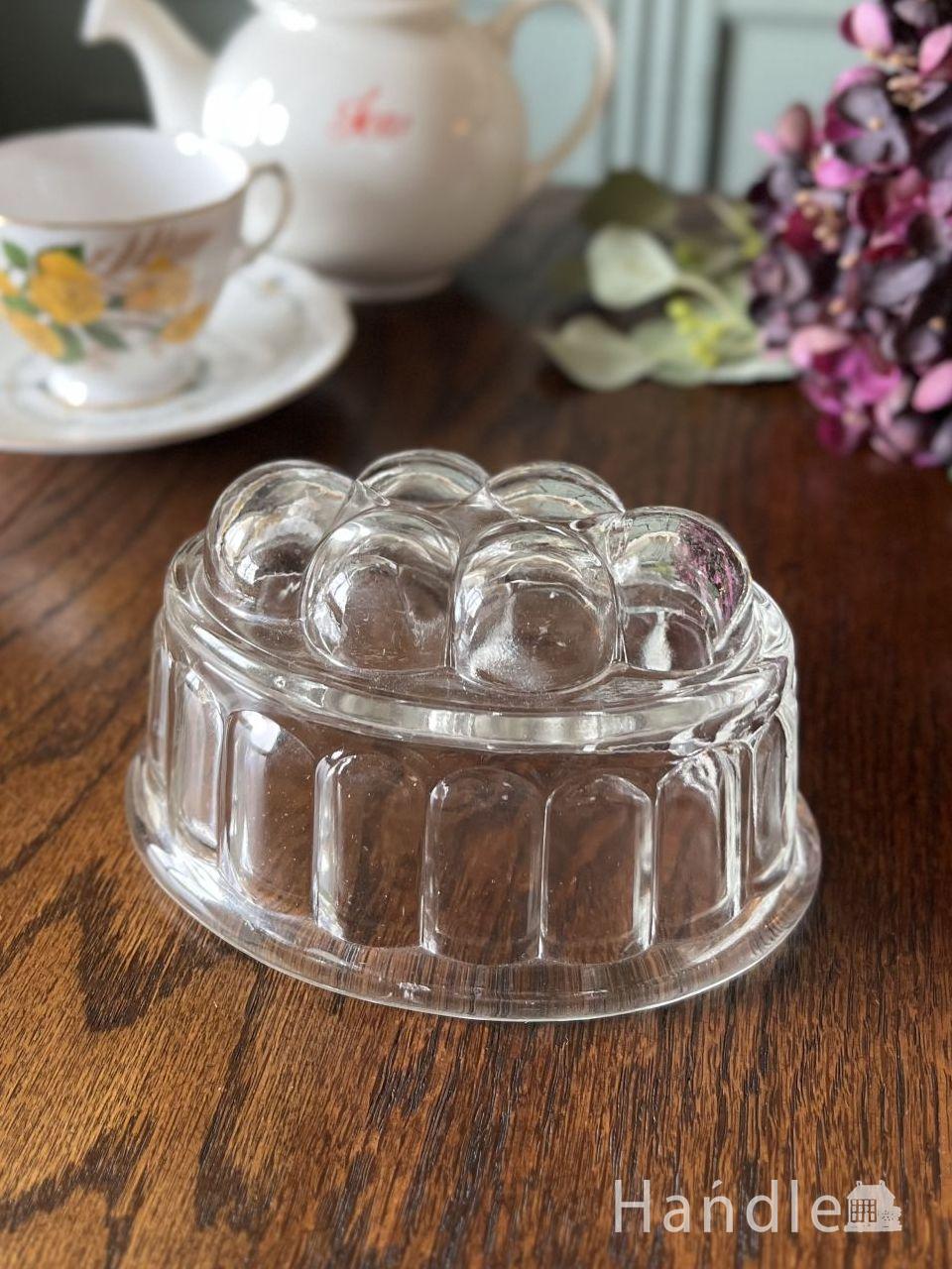 アンティークガラスのおしゃれなキッチン雑貨、プレスドグラスのゼリー