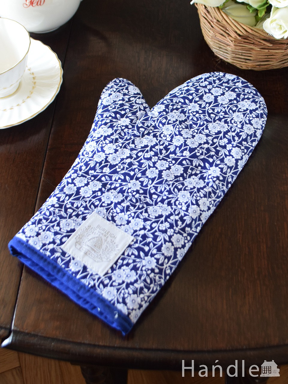 英国限定】バーレイ×Bedeck テーブルランナー ブルーキャリコ 英国限定