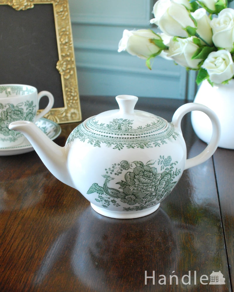 バーレイ社のティーポットS 500ml (グリーンアジアティックフェザンツ