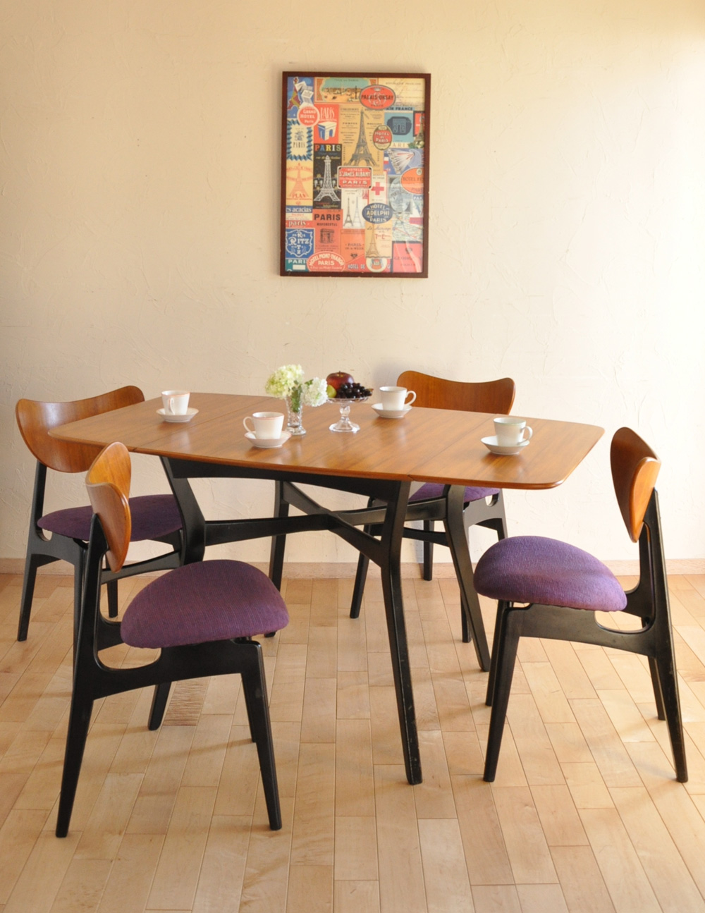 デンマーク ヴィンテージ デンマーク製 ダイニングテーブル バタフライ