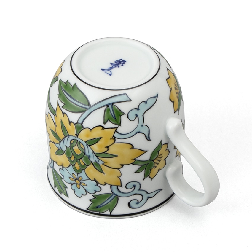 源右衛門窯 赤絵更紗唐花紋(No.1) マグカップ(1): TORIYOSE | HANEDA