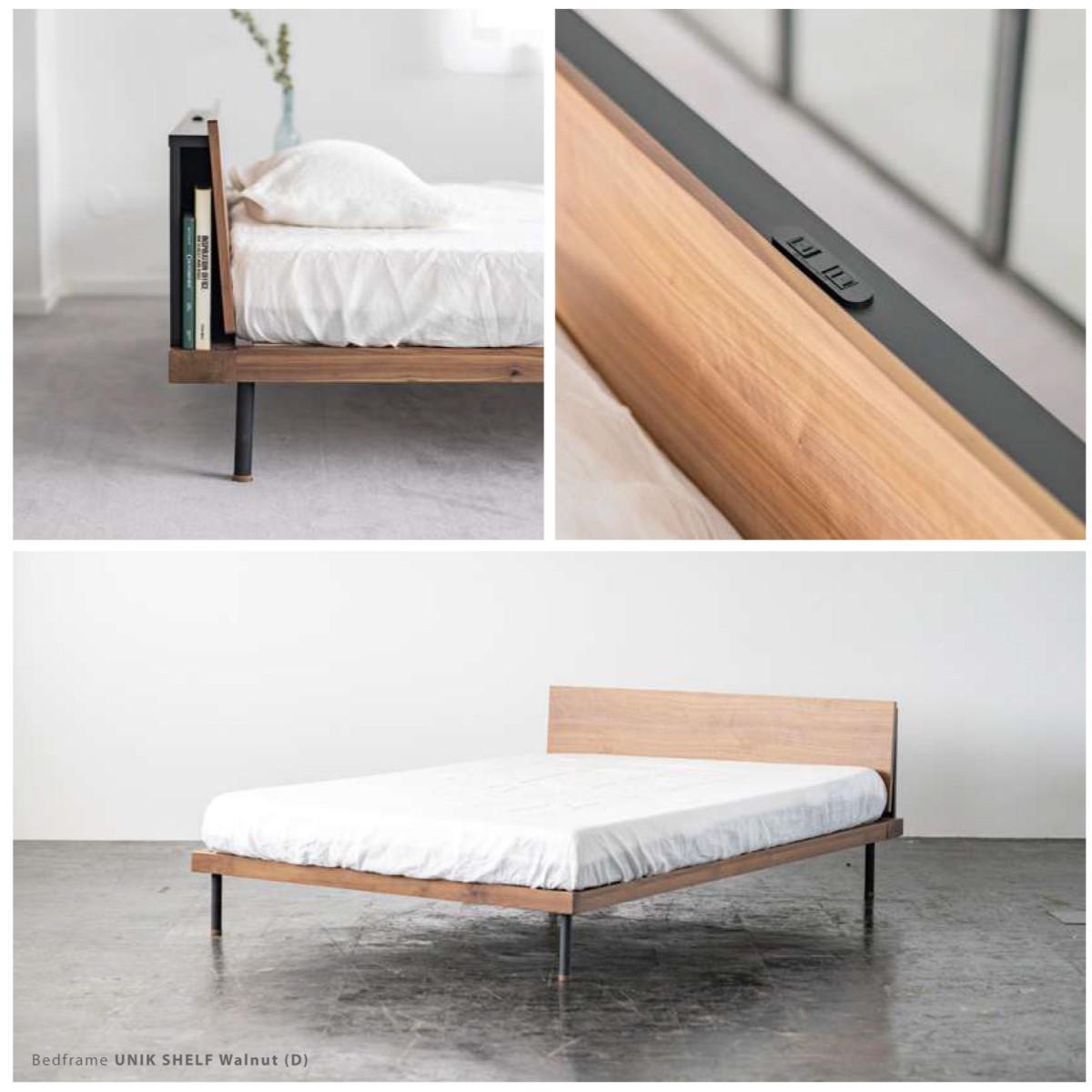 送料無料】UNIK Bedframe ユニック ベッドフレーム（シングル