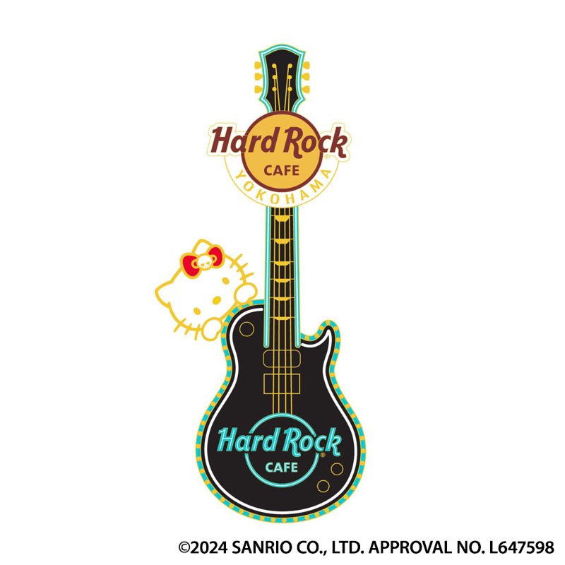 Hello Kitty Neon Guitar Pin : YOKOHAMA | Hard Rock Cafe Japan