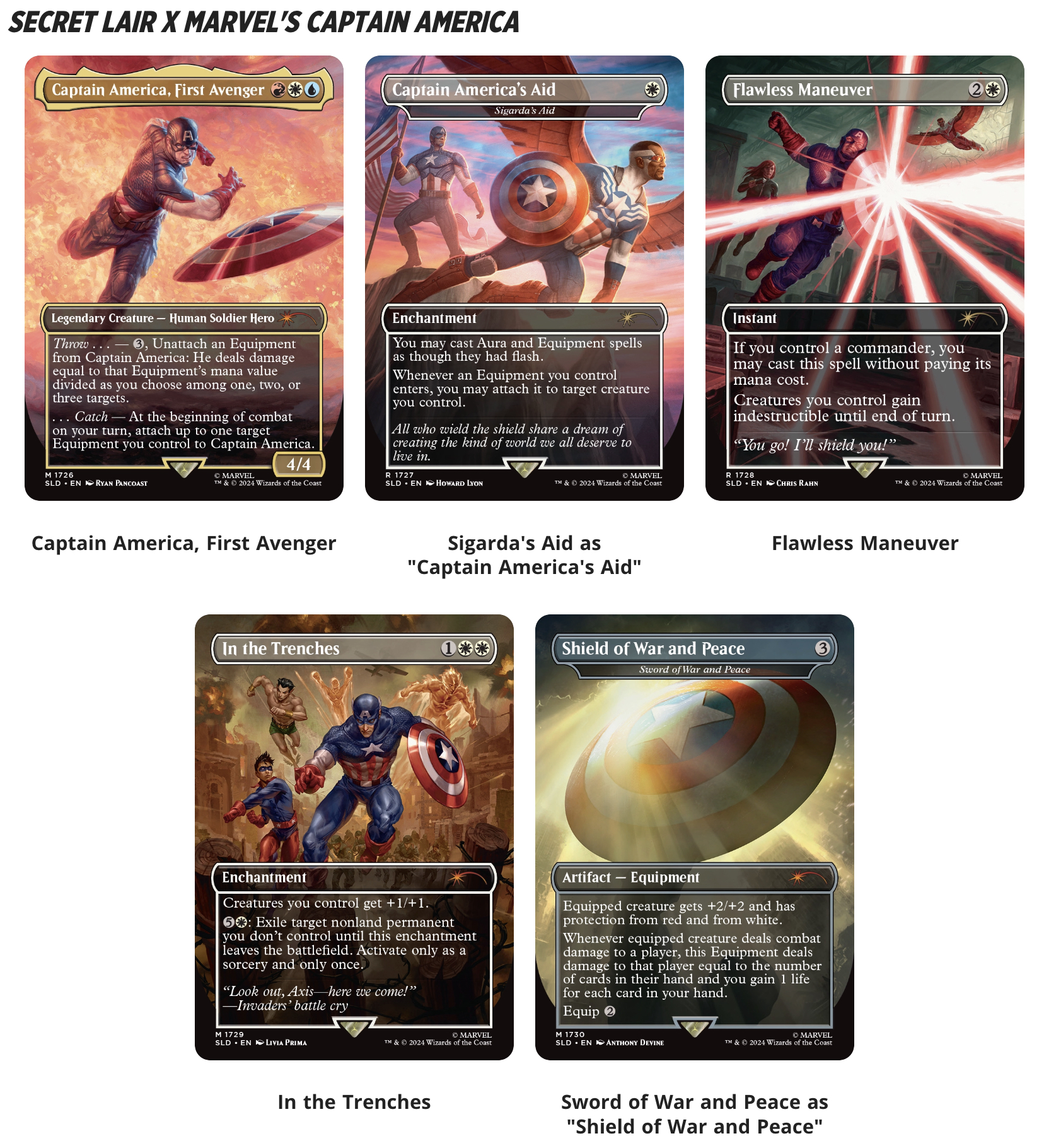 Secret Lair】Marvelのヒーローとコラボしたカード色々！「Marvel