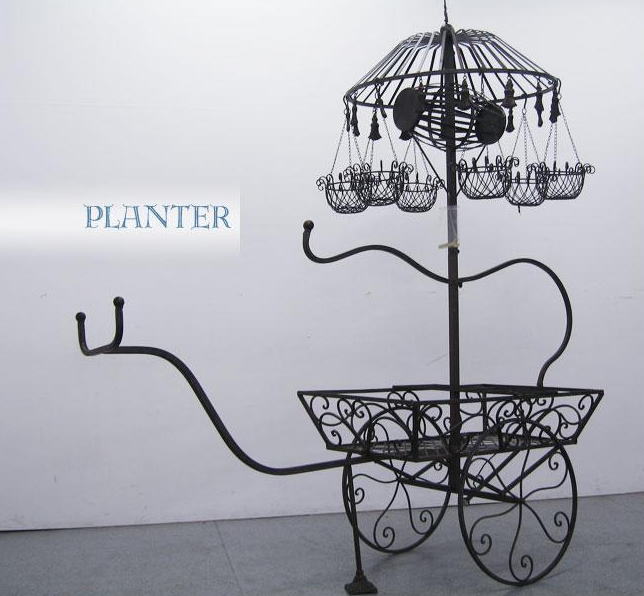 hasplanningより アンティーク風 アイアン製 フラワースタンド