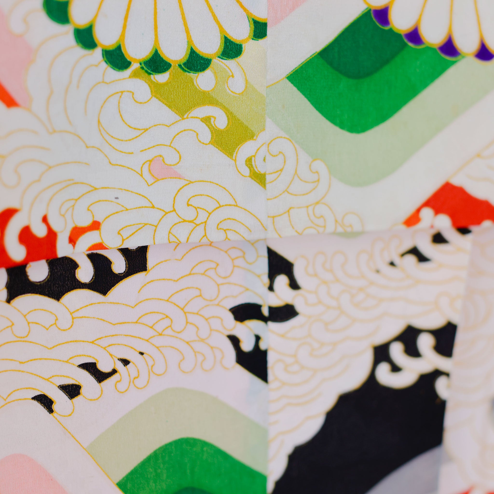 七五三｜3歳｜アンティーク着物（白波）｜子供のおしゃれなレンタル