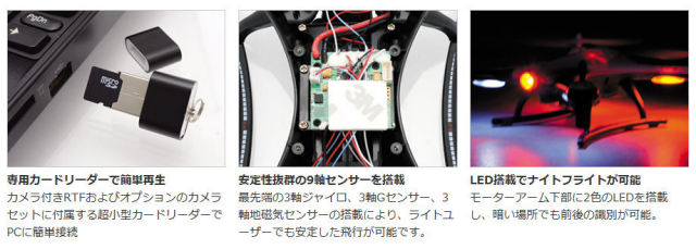 ギャラクシービジター3（2.4GHz 4ch 小型マルチコプター） カメラ