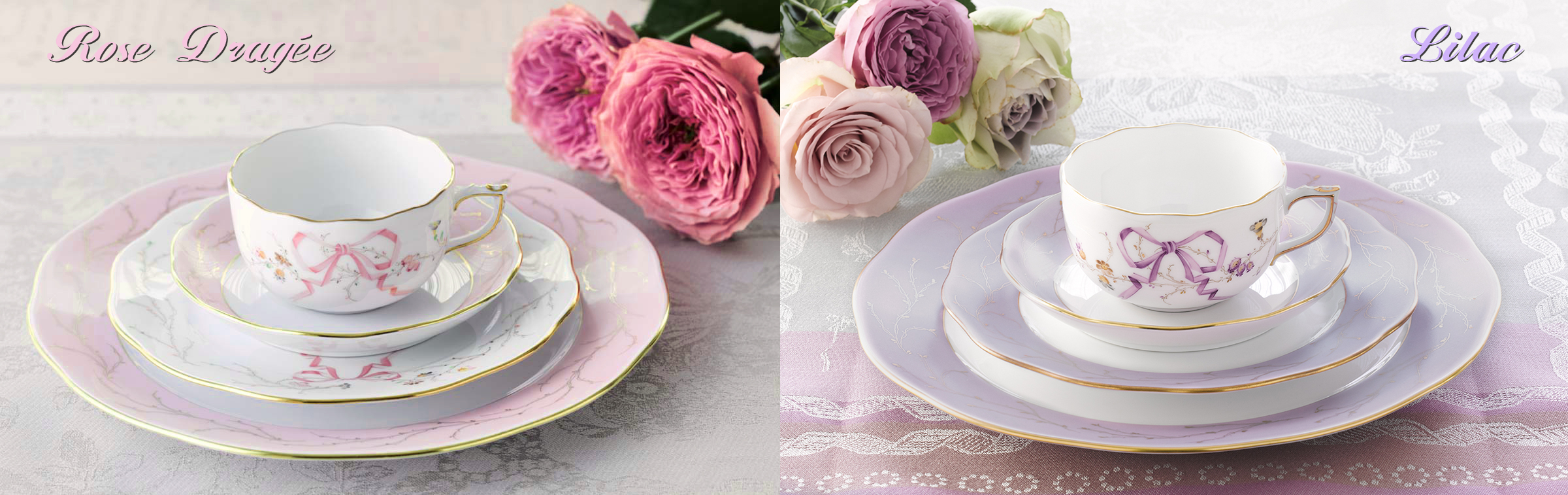 エデン・シンプル・ローズドラジェ] デザートプレート