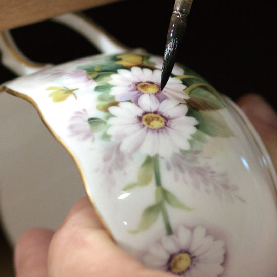 希少・極美品HEREND ヘレンド ハンガリー 手描き 楕円形 花模様皿