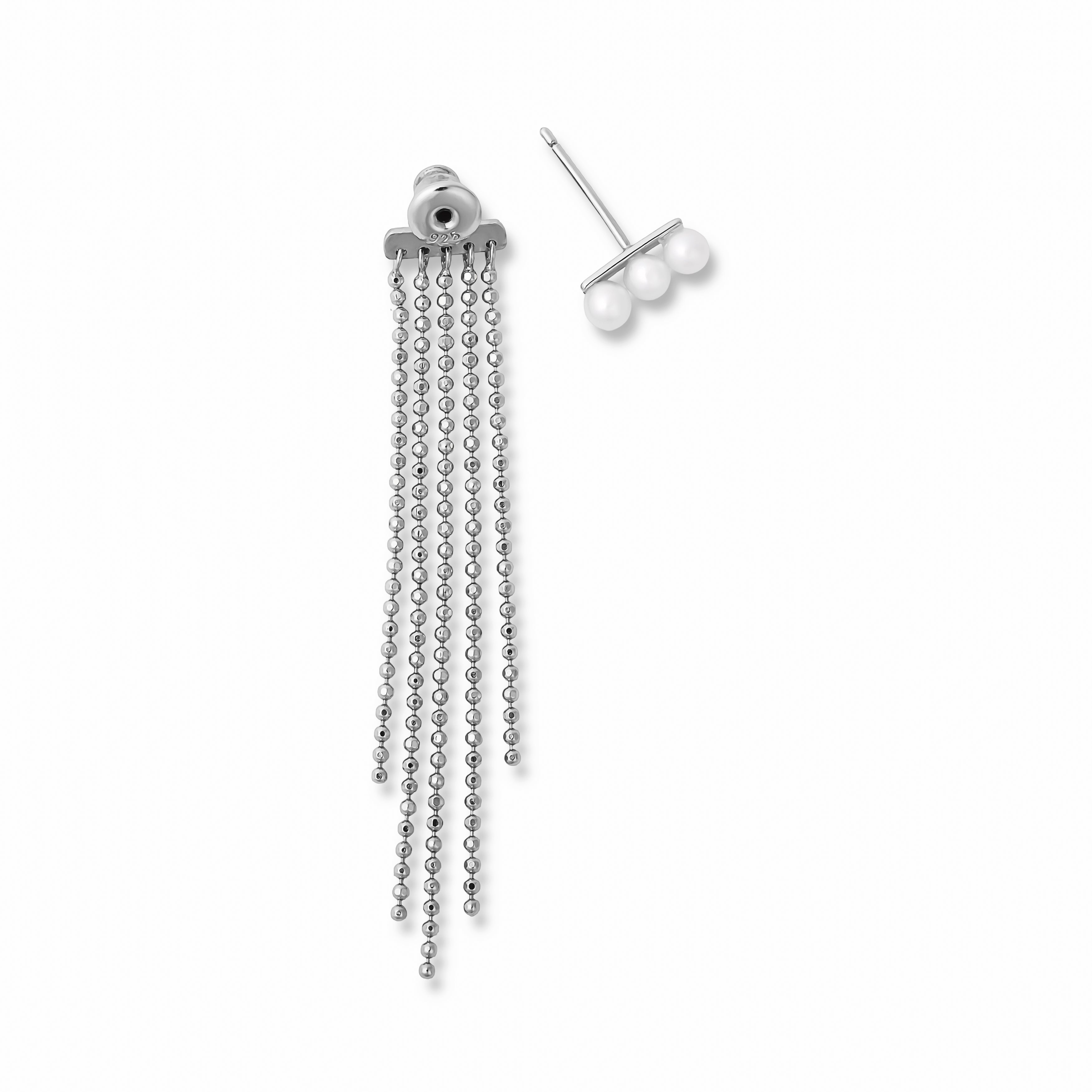 link】シャンデリアチェーンピアス silver – h..Online Store